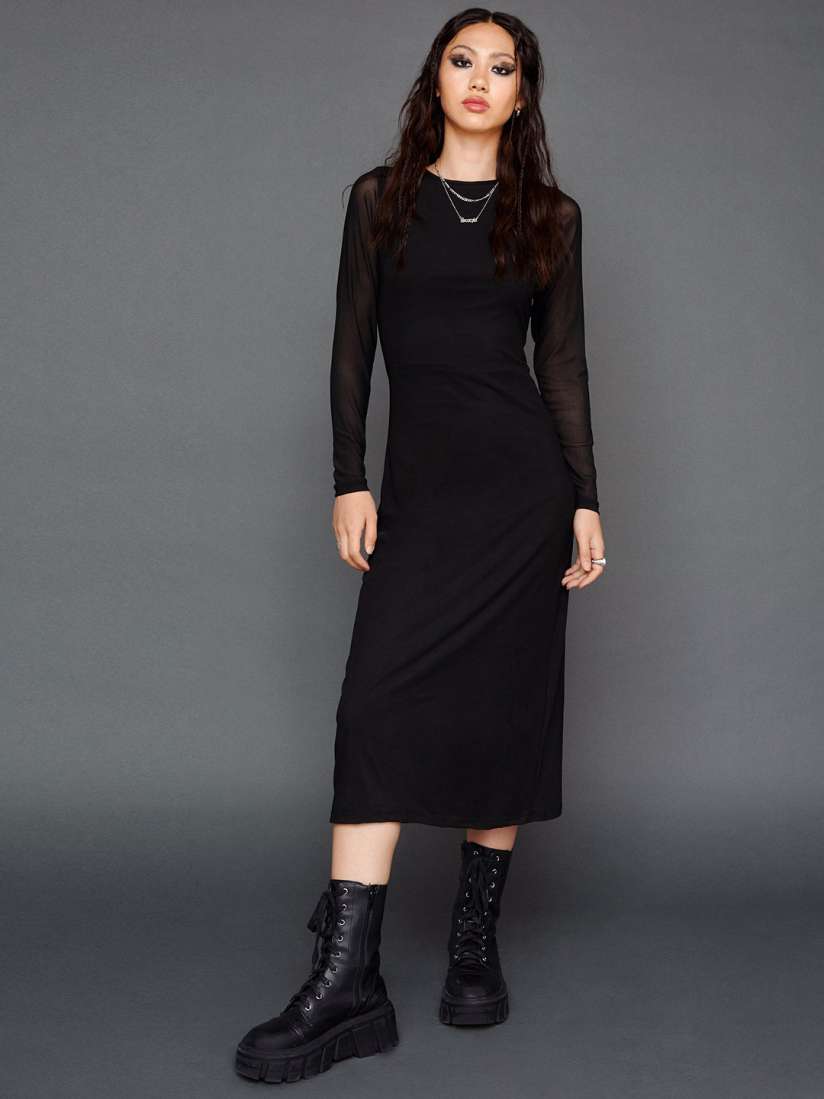 Buy NASTY GAL Solid A Line Midi Dress Dresses for Women 21148658 Myntra