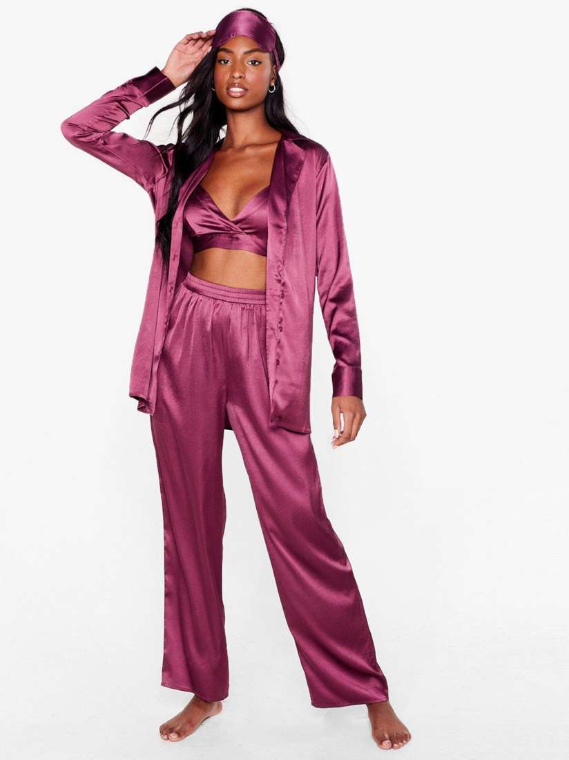 Satin night suit myntra outlet