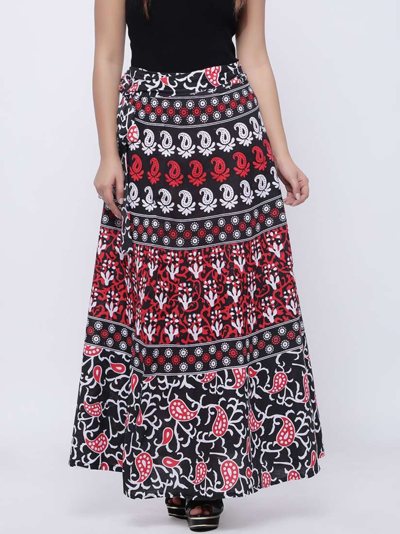 Wrap around skirt myntra sales