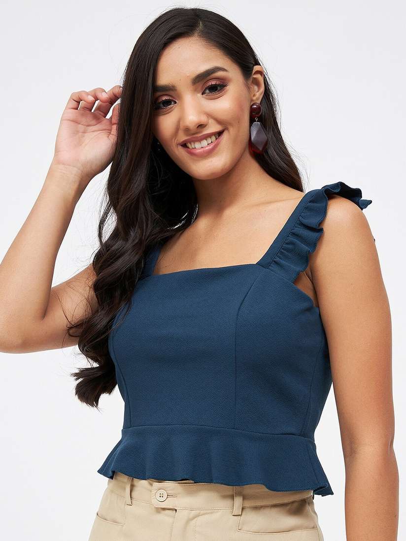 peplum crop top