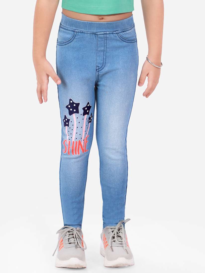 Buy Naughty Ninos Girls Printed Jeggings Jeggings for Girls 21162672 Myntra