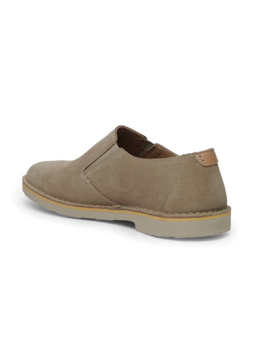 Buy Clarks Men Beige Suede Slip Ons Casual Shoes for Men 2116279 Myntra