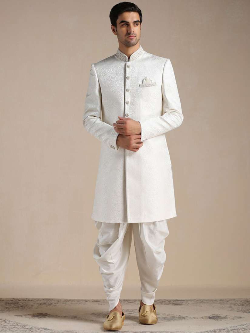 Buy Manyavar Men Sherwani Set with Dhoti Pants Sherwani for Men 21165438 Myntra