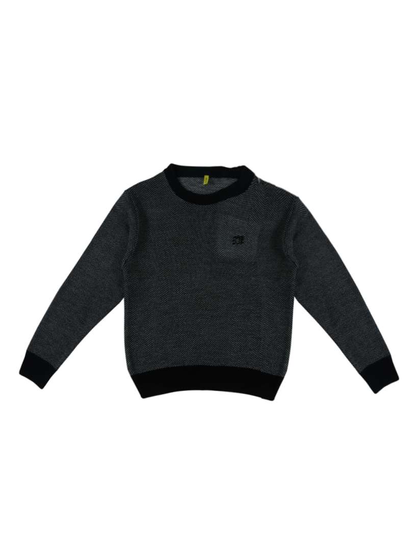 Buy Gini and Jony Boys Black Self Design Pullover Sweaters for Boys 2116734 Myntra