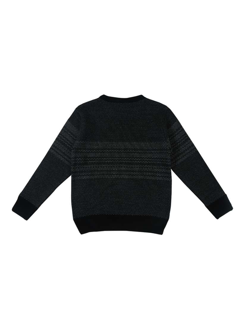 Buy Gini and Jony Boys Black Self Design Pullover Sweaters for Boys 2116740 Myntra