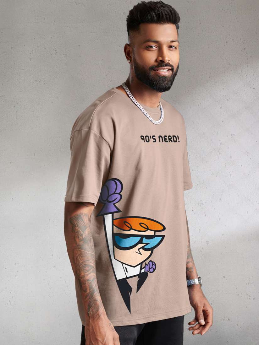 Buy The souled store Dexter 90s Nerd Brown Oversized T Shirts Tshirts for Men 21167954 Myntra