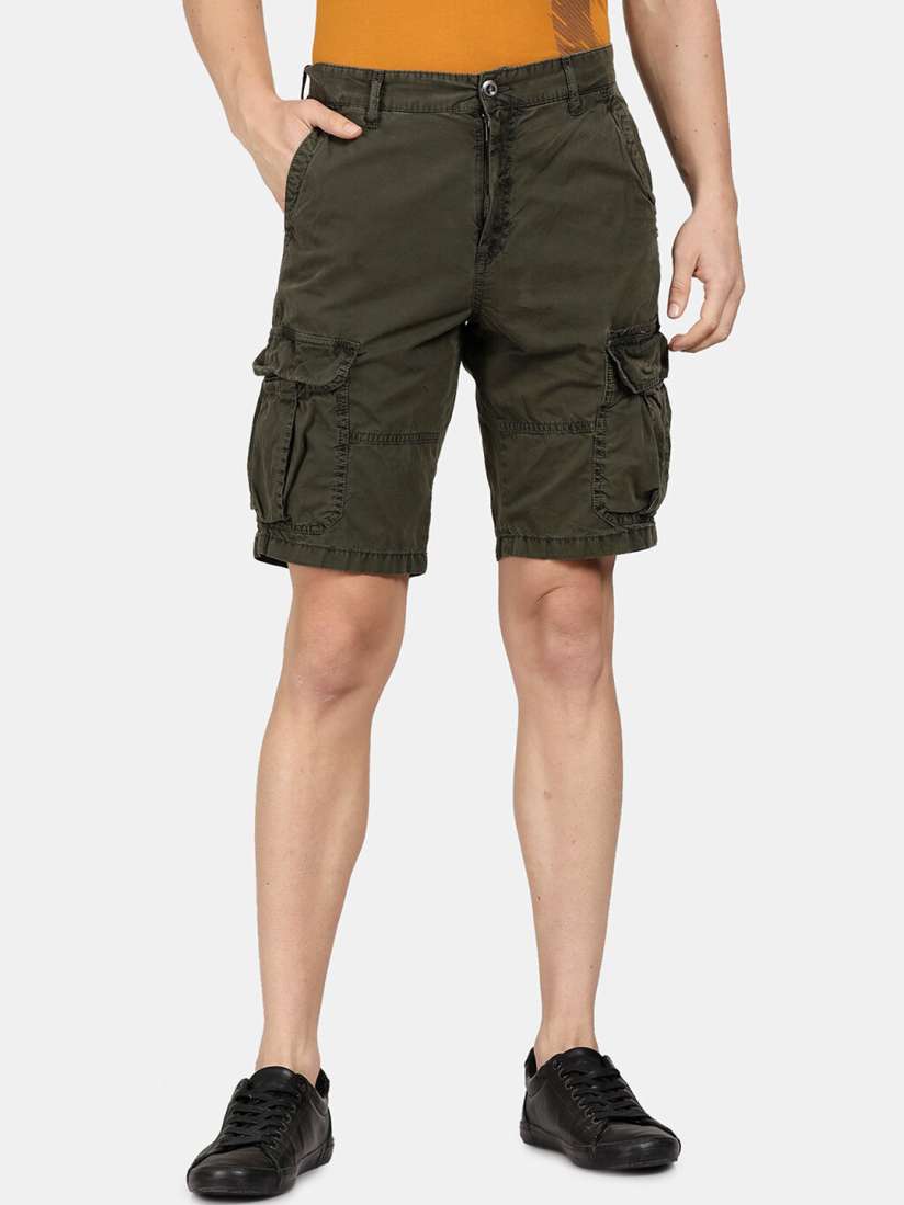 Buy t base Men Cotton Cargo Shorts Shorts for Men 21172450 Myntra