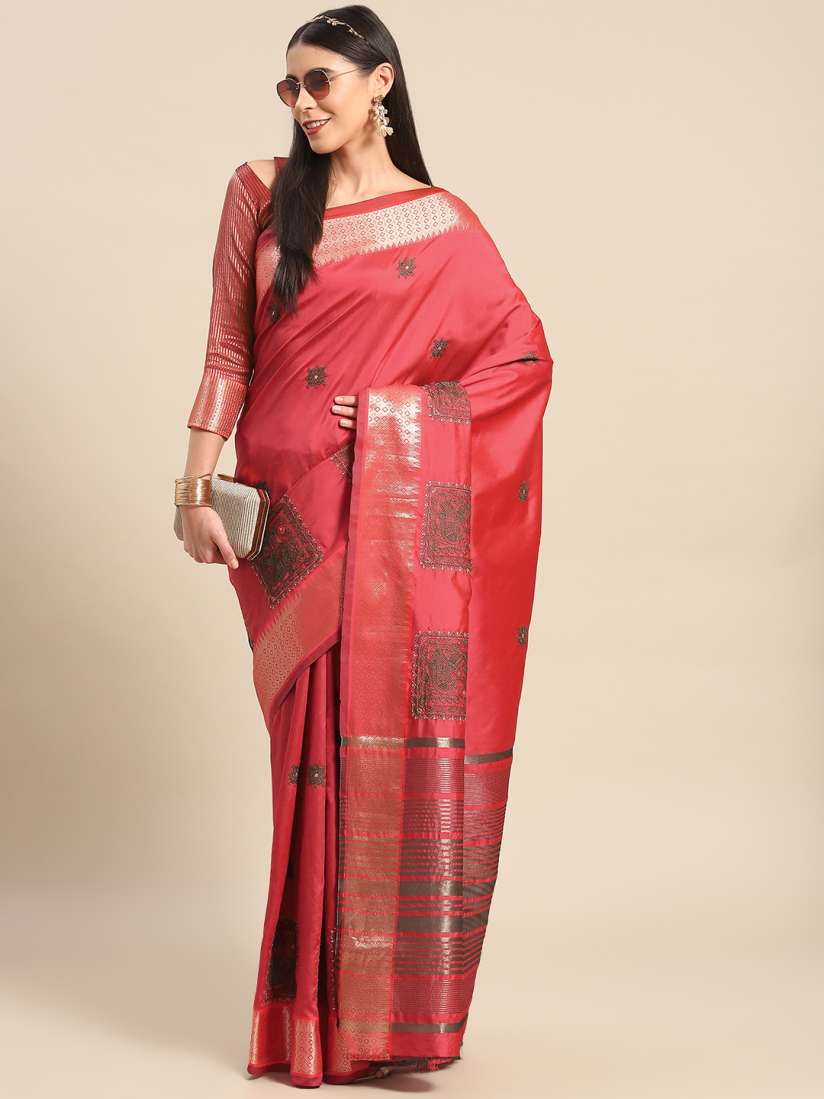 Buy SERONA FABRICS Zari Silk Cotton Mysore Silk Saree Sarees for Women 21174628 Myntra