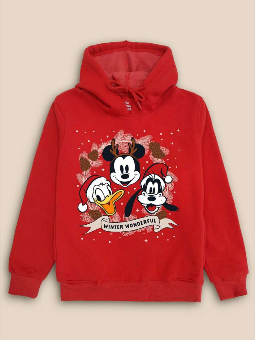 Buy Kids Ville Boys Christmas Mickey Friends Printed Hoodie Sweatshirts Sweatshirts for Boys 21174690 Myntra