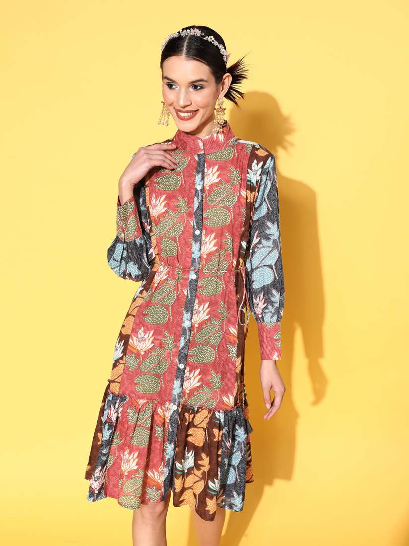 Layered ethnic dress new arrivals