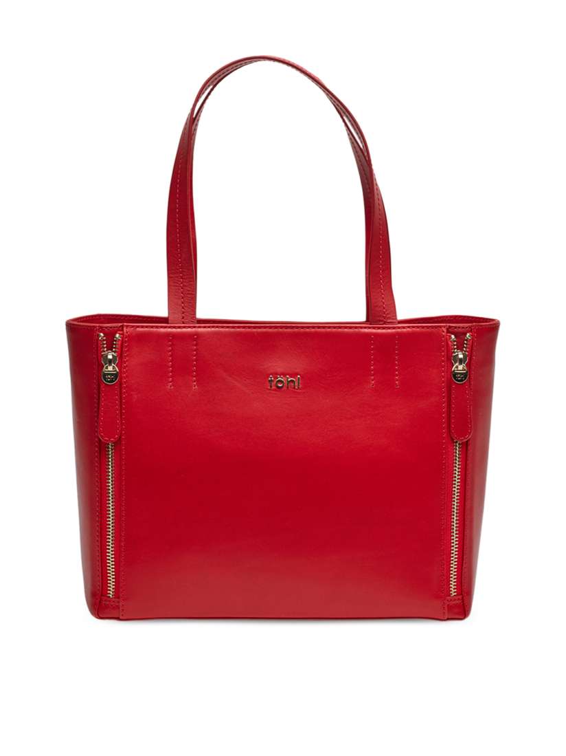 Buy Tohl Red Solid Tote Bag Handbags for Women 2117857 Myntra