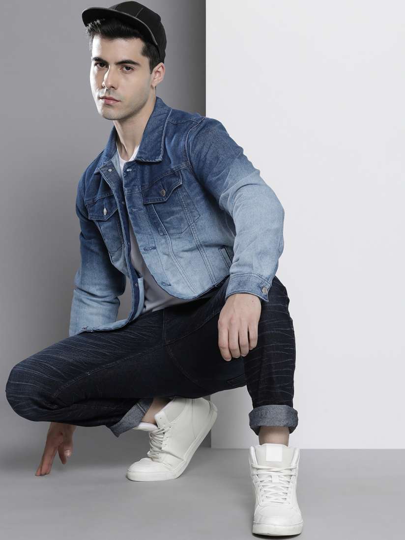 Buy The Indian Garage Co Men Ombre Denim Jacket Jackets for Men 21181438 Myntra