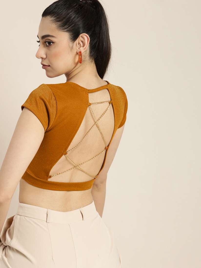 Backless tops myntra clearance