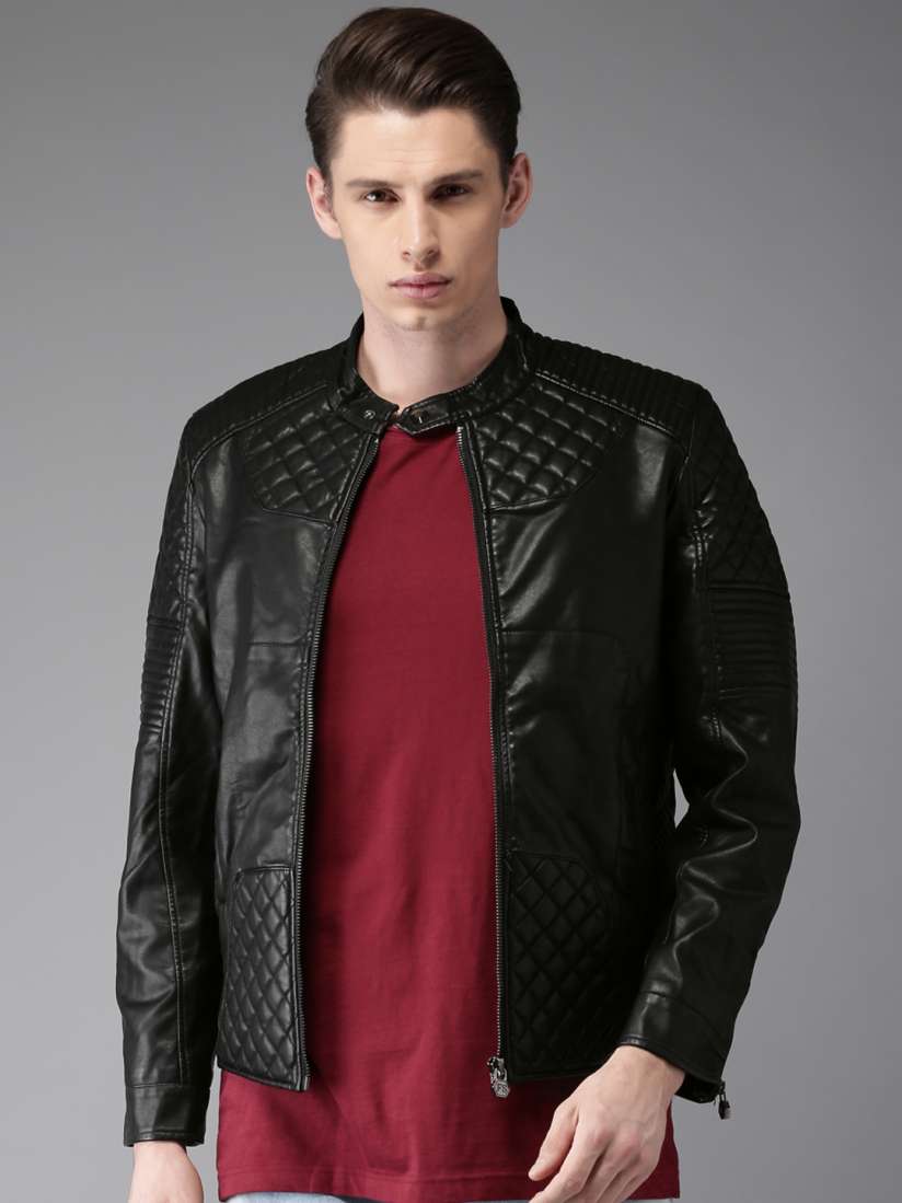 Biker jacket myntra deals