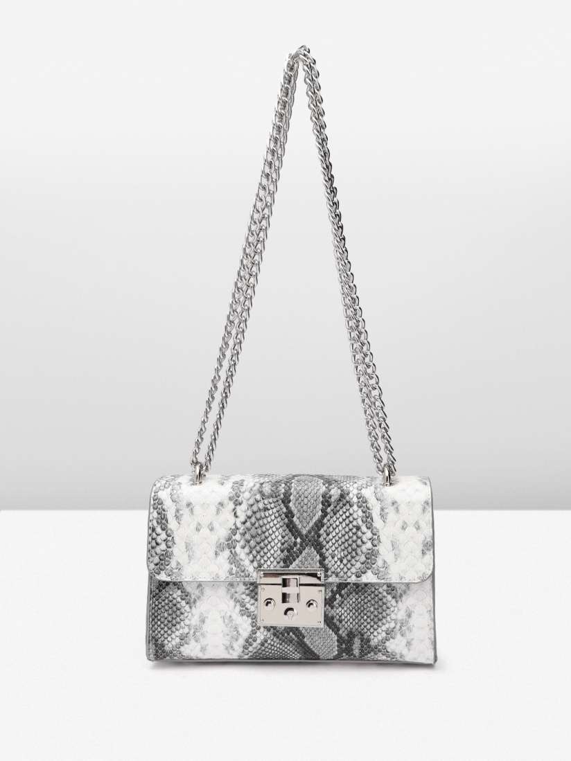 Snake print sling bag on sale