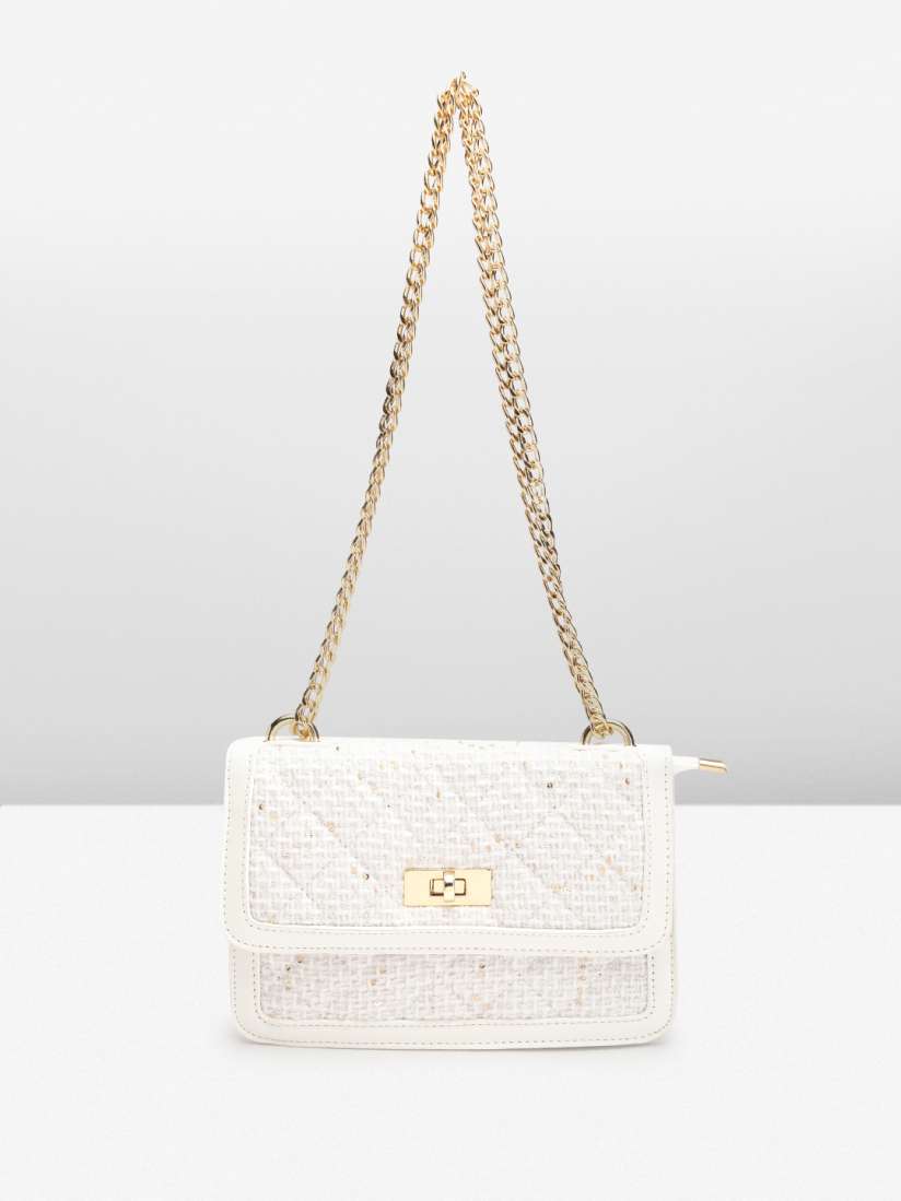 Buy Lino Perros Structured Sling Bag with Quilted Detail Handbags for Women 21191684 Myntra