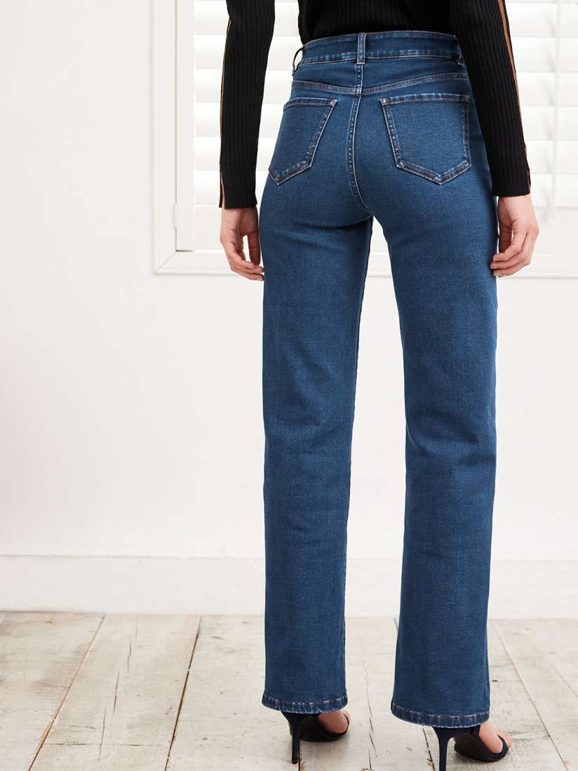 Buy NEXT Women Wide Leg High Rise Stretchable Jeans Jeans for Women 21193094 Myntra