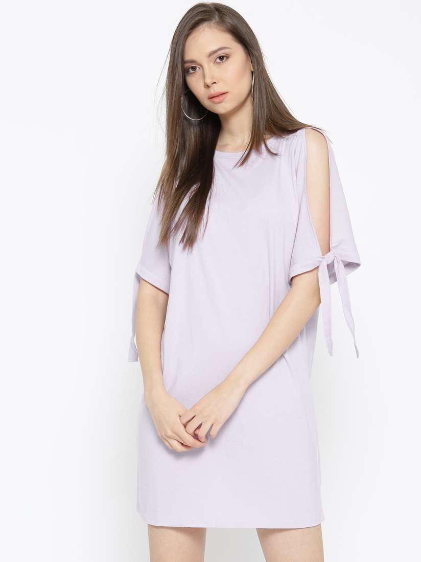 Buy FOREVER 21 Women Mauve Solid Sheath Dress Dresses for Women 2119483 Myntra