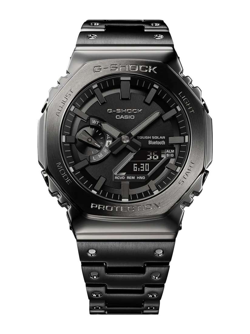 Buy CASIO Men G-Shock Metal GM-B2100BD-1ADR Black Ana-Digi Dial Black Solid  Band G1271 - Watches for Men 21195542 | Myntra