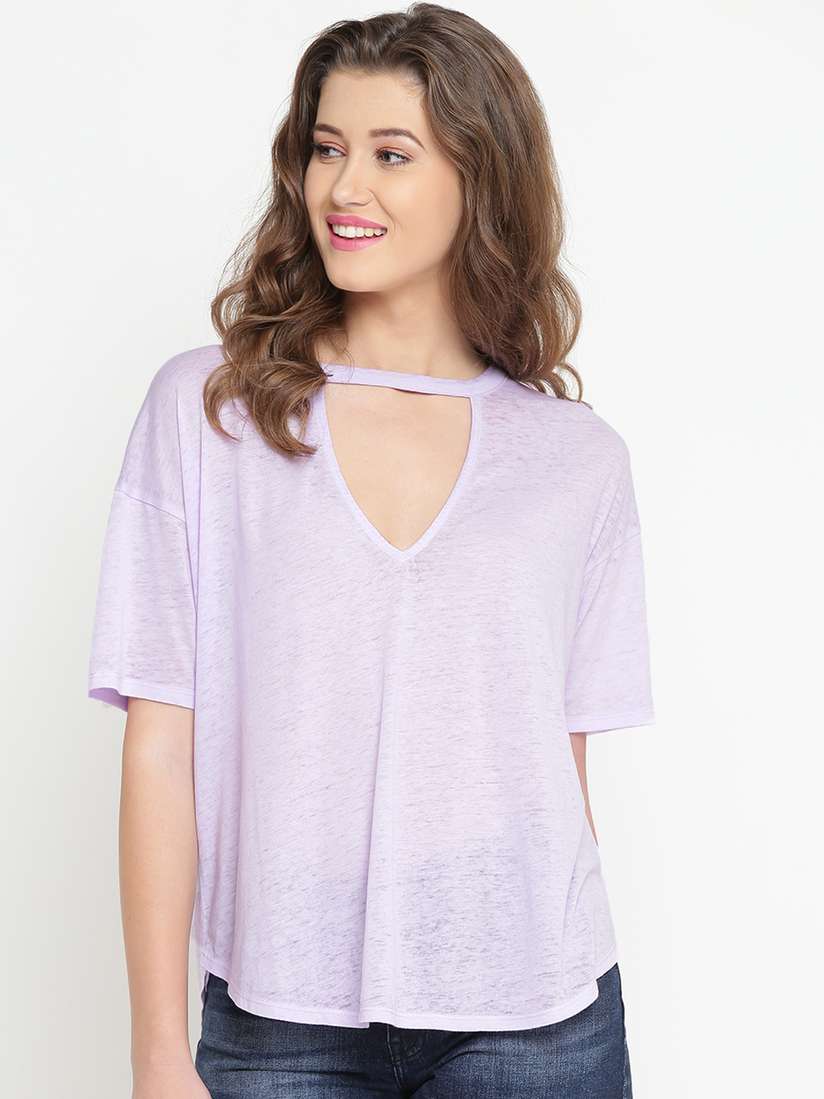 Myntra Forever 21 Purple Crop Top Myntra Purple Tops Forever 21