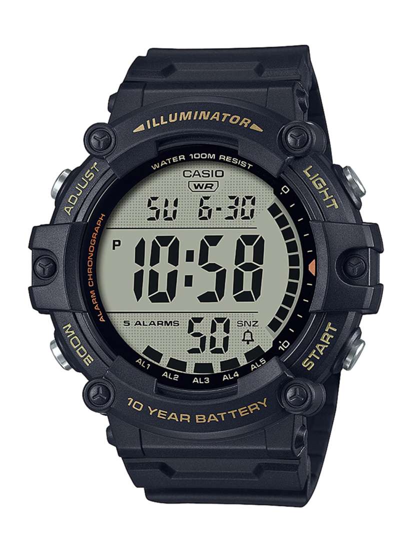 Casio 100m water resistant digital watch deals