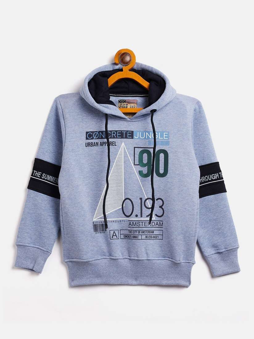 Buy Duke Boys Graphic Printed Fleece Hooded Sweatshirt Sweatshirts for Boys 21195850 Myntra