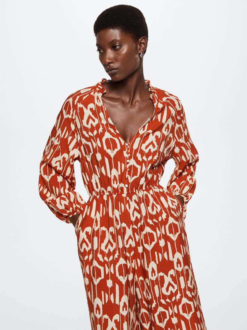 Mango jumpsuit orange shop