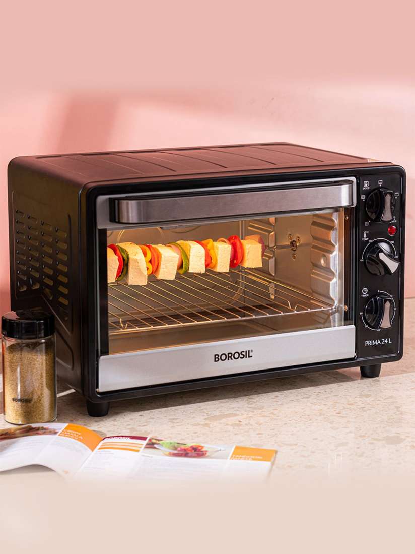 Buy BOROSIL Prima Black PRO OTG With Motorised Rotisserie 5 Stage Heat Selection 24L Oven Toaster Grill for Unisex 21204244 Myntra