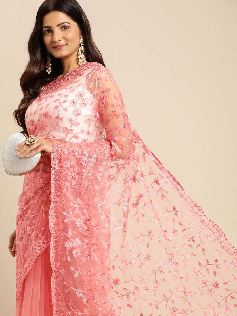Myntra net saree sale