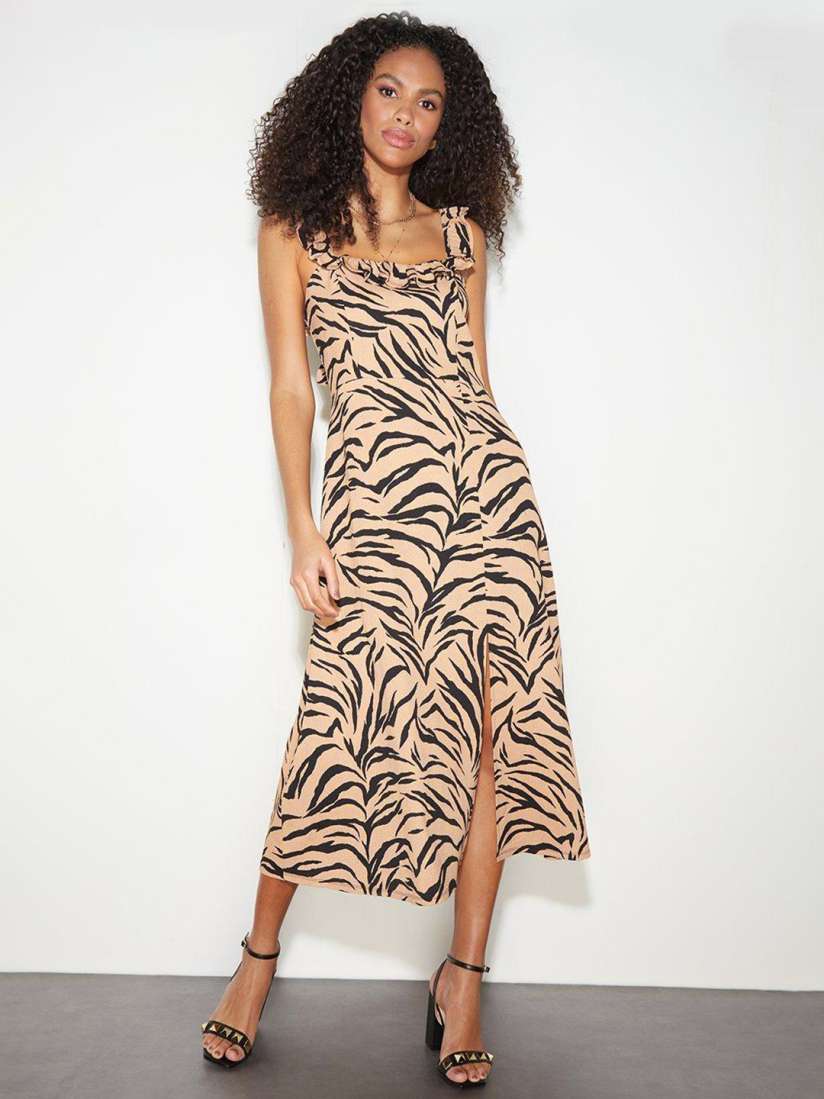 Buy DOROTHY PERKINS Zebra Print A Line Midi Dress Dresses for Women 21210382 Myntra