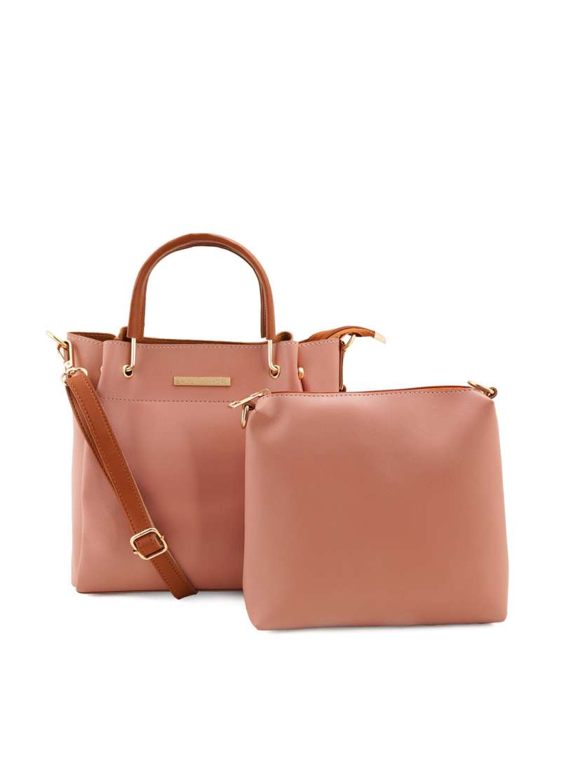 Buy Lapis O Lupo Women Combo 2 Pieces Structured Handheld Bag Set Handbags for Women 21210674 Myntra