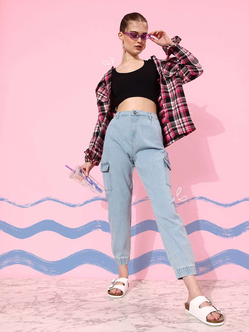 Buy Mast Harbour Women 90's Hollaback Hipster Cargoes Jogger Fit