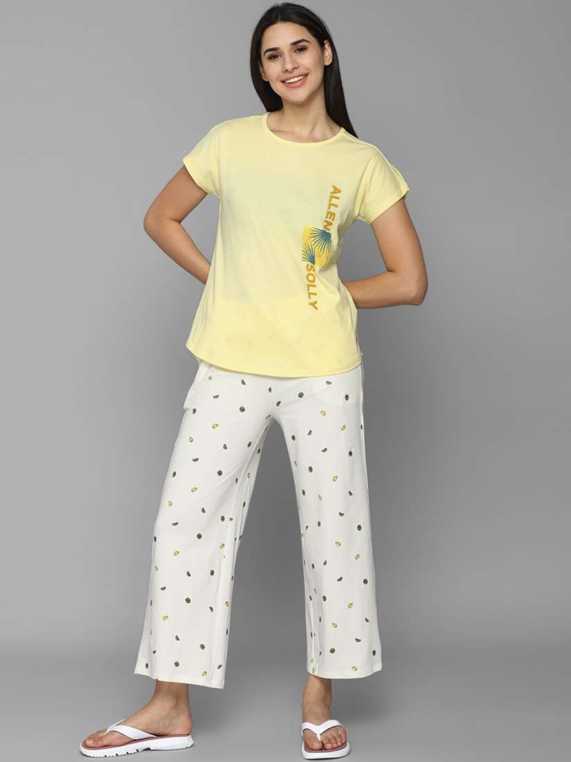 Buy Allen Solly Woman Women Printed Pure Cotton Night suit Night suits for Women 21218820 Myntra