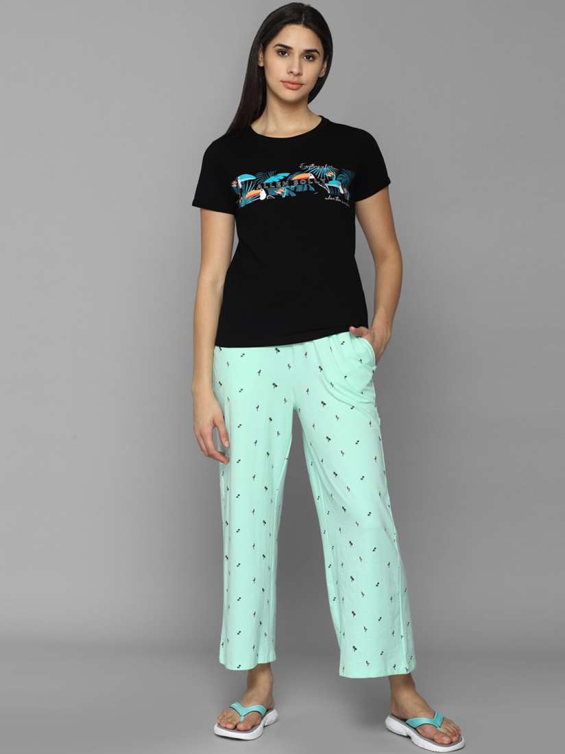 Buy Allen Solly Woman Women Printed Pure Cotton Night suit Night suits for Women 21218822 Myntra