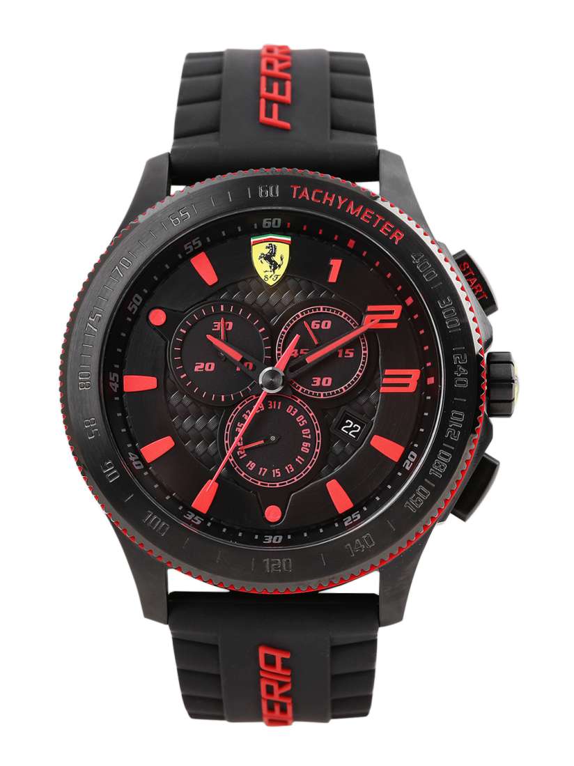 Buy SCUDERIA FERRARI Men Black Analogue Watch 0830138 Watches for Men 2122117 Myntra