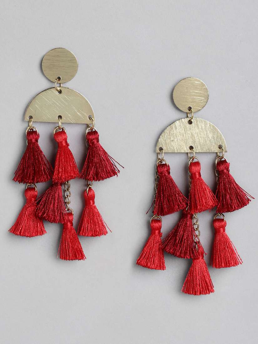 Tassel earrings myntra discount