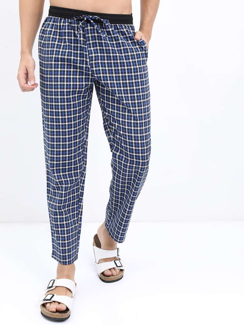 Buy HIGHLANDER Men Checked Mid Rise Lounge Pants Lounge Pants for Men 21225682 Myntra