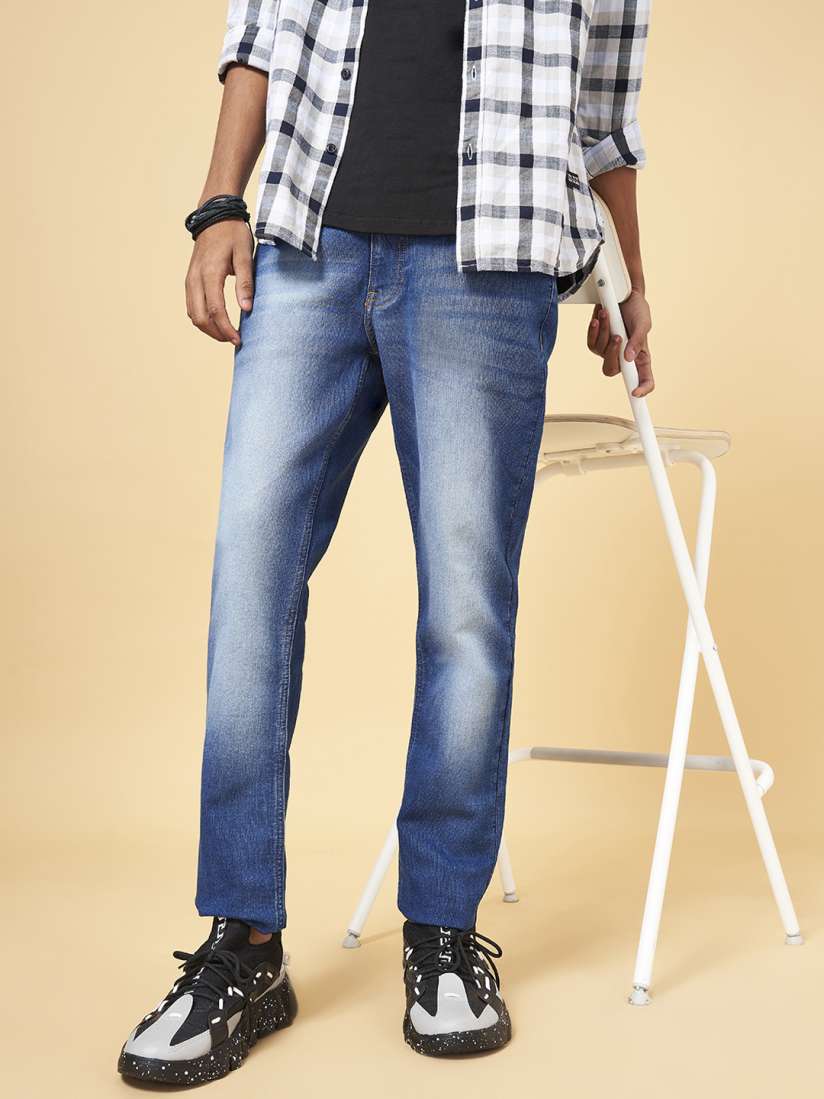 Buy YU by Pantaloons Men Slim Fit Heavy Fade Jeans Jeans for Men 21226114 Myntra