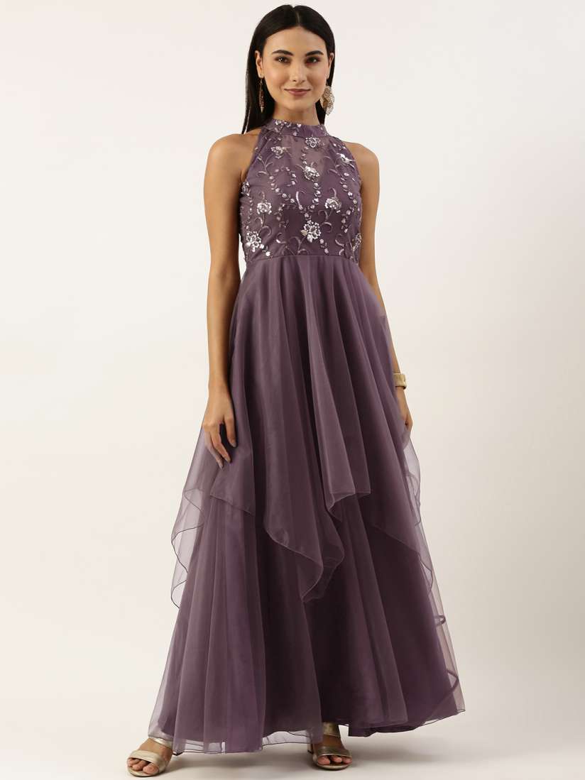 Buy Ethnovog Floral Sequined Maxi Dress Dresses for Women 21233068 Myntra