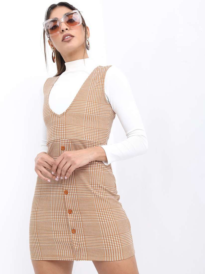 Myntra pinafore dress shop