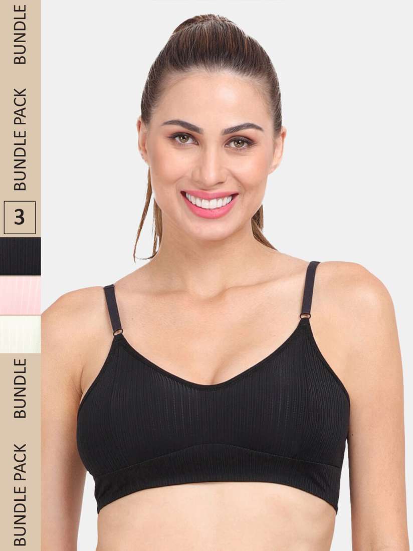 Buy Amour Secret Pack of 3 Removable Padded Sports Bra Bra for Women 21242778 Myntra