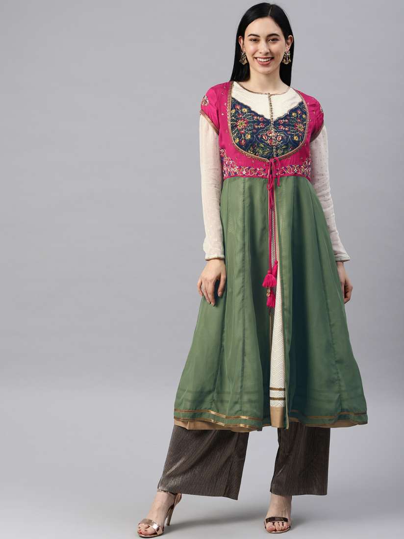 W layered kurta outlet