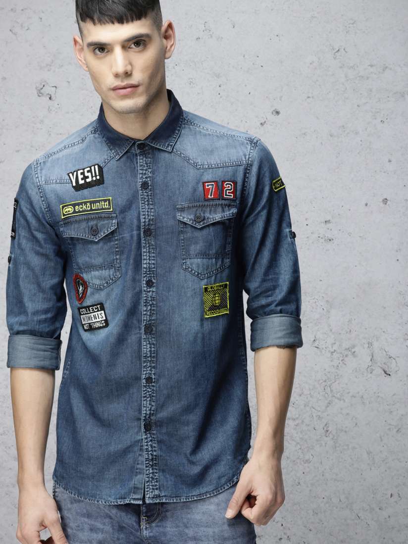 Jeans shirt myntra sales