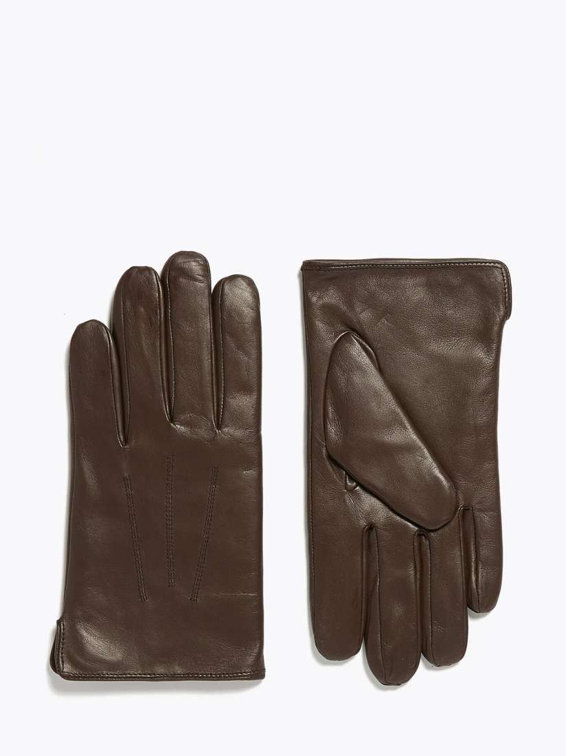 Marks and spencer mens leather gloves discount