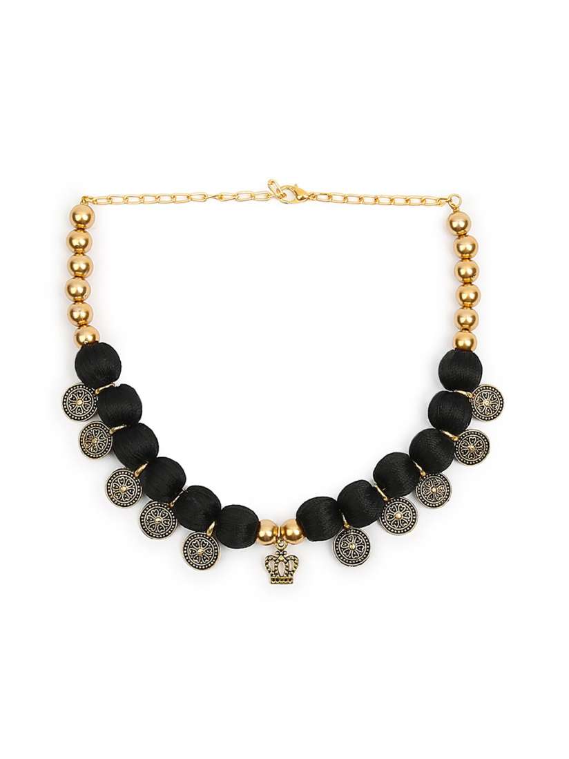 Buy AKSHARA Women Gold Plated Beaded Choker Necklace Necklace and Chains for Women 21251588 Myntra