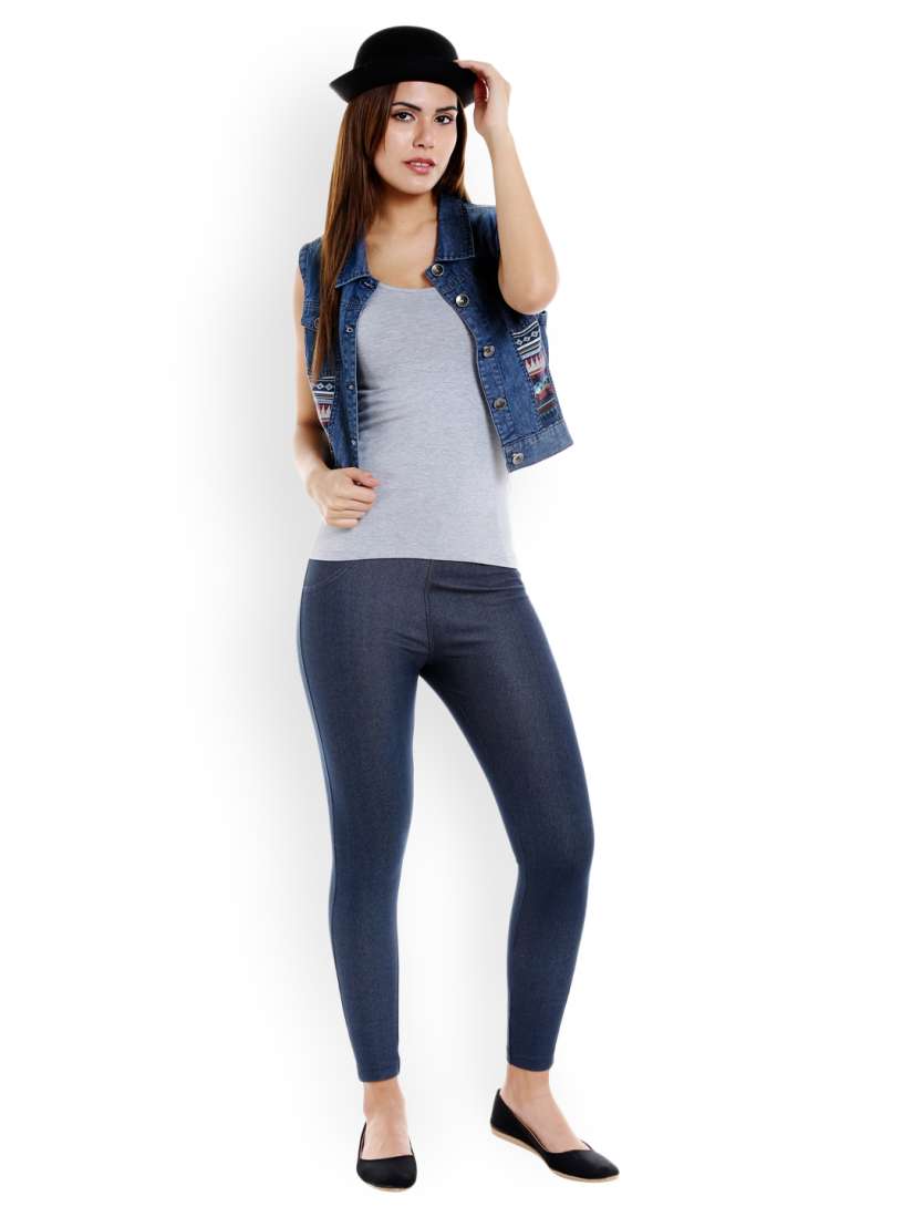 Buy 109F Blue Jeggings Jeggings for Women 2126785 Myntra