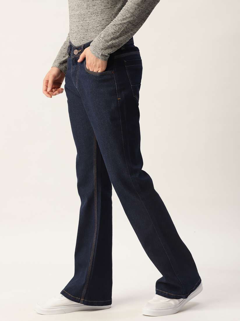 Mens bell bottom blue jeans clearance