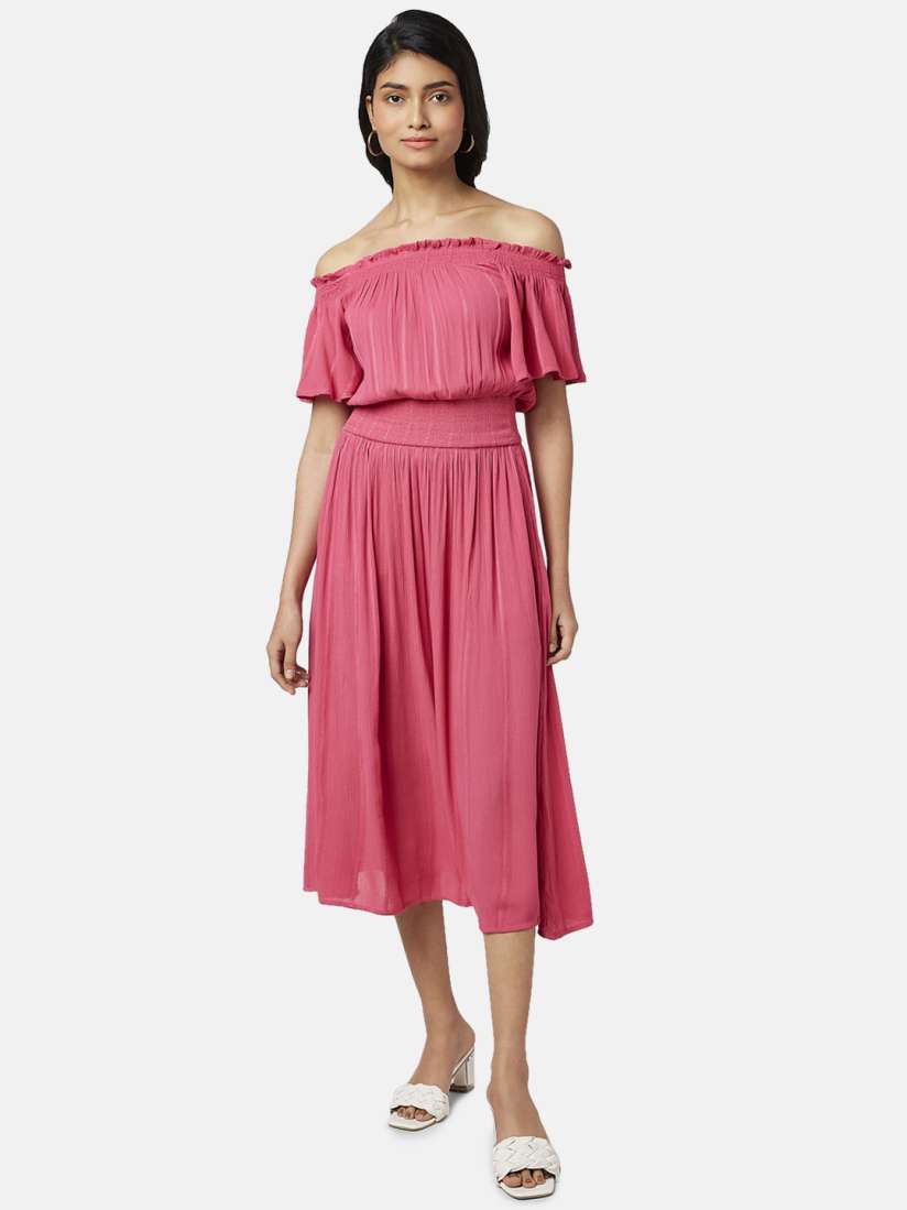 Buy Honey by Pantaloons Off Shoulder Midi Dress Dresses for Women 21272768 Myntra