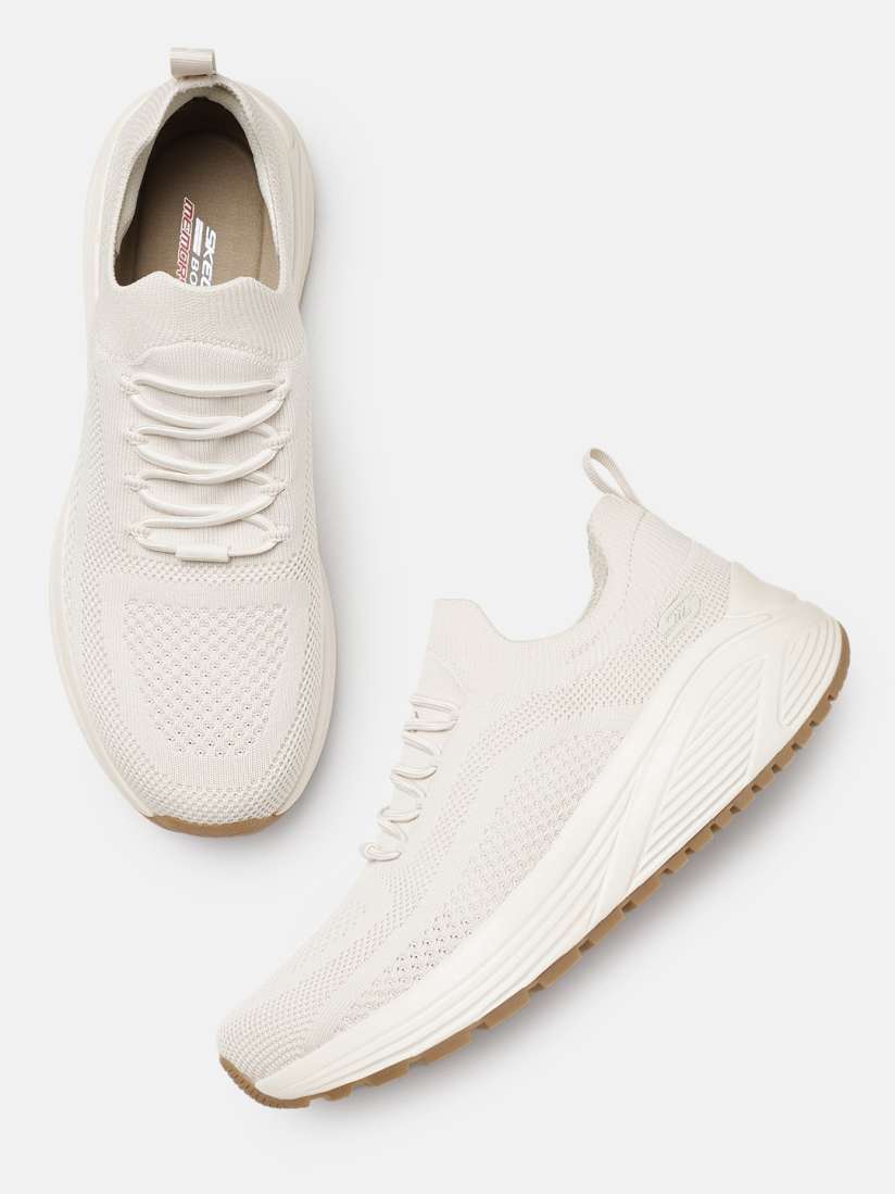Skechers mens white sneakers online