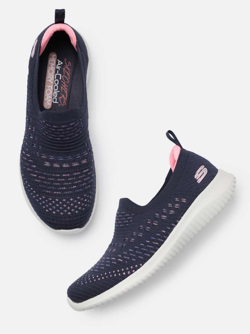 Skechers air cooled memory foam womens slip on sneakers on sale